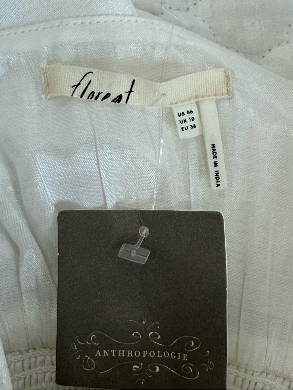 NWT Anthologies White Bohemian Maxi Dress Size 6 - Picture 4 of 5